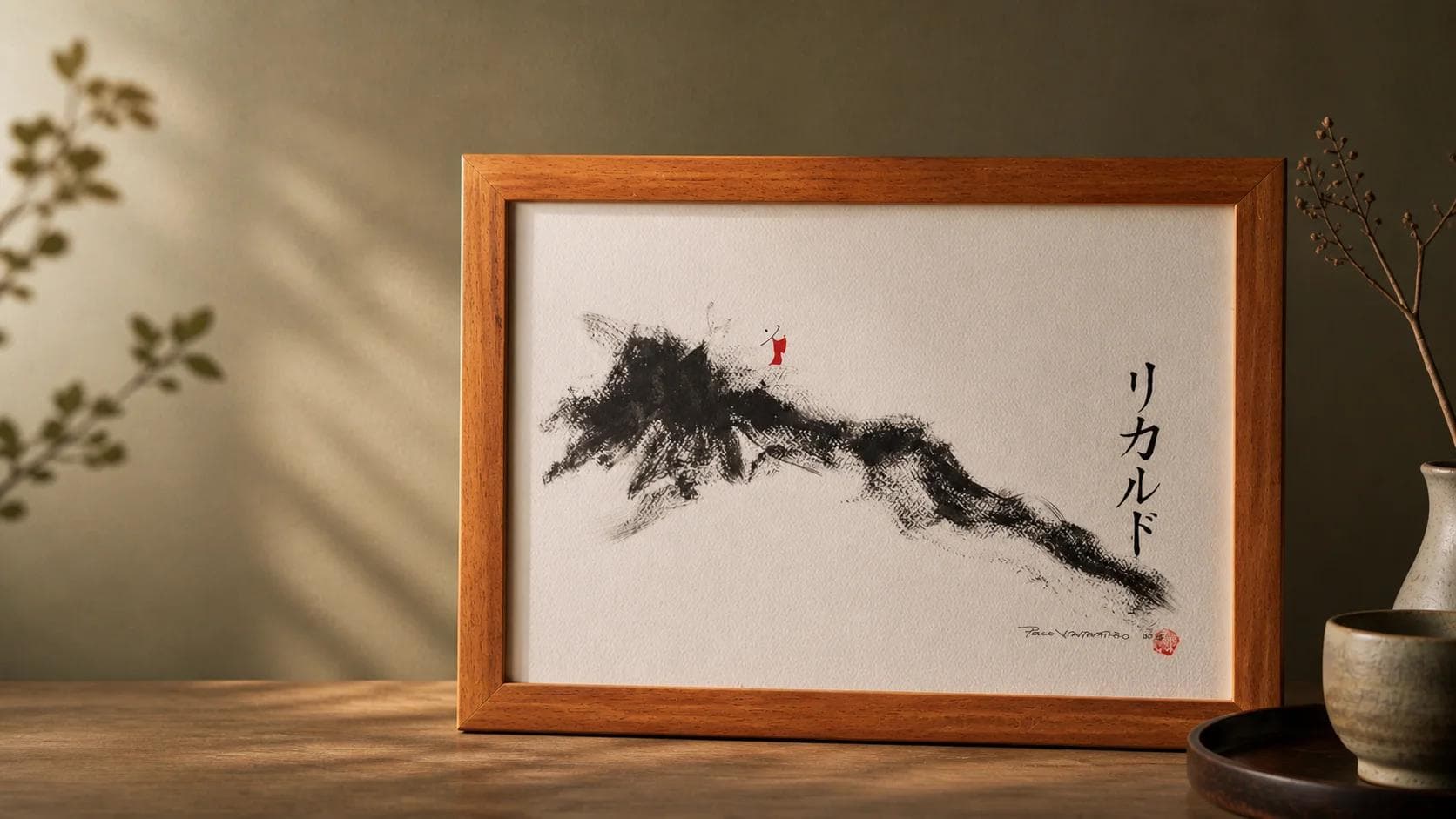 Caligrafía Sumi-e "El Trazo del Vacío"